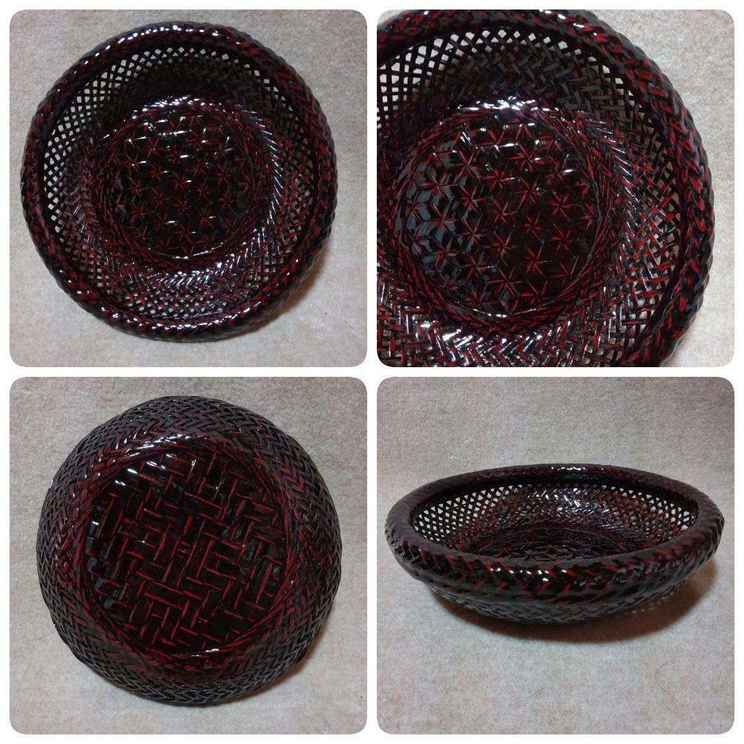 未使用品　籃胎漆器 長皿 61cm 竹細工 漆器 高級 盛り皿 Amazon.co.jp: 籃胎漆器天然竹12点セット : ホーム＆キッチン
